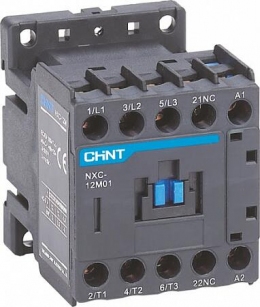 Мини-контактор NXC-12M10 12A 220В (1НО) CHINT